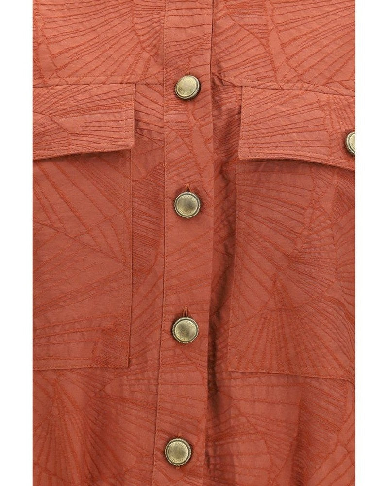 Brunello Cucinelli Orange Cotton Shirt Glam Steals