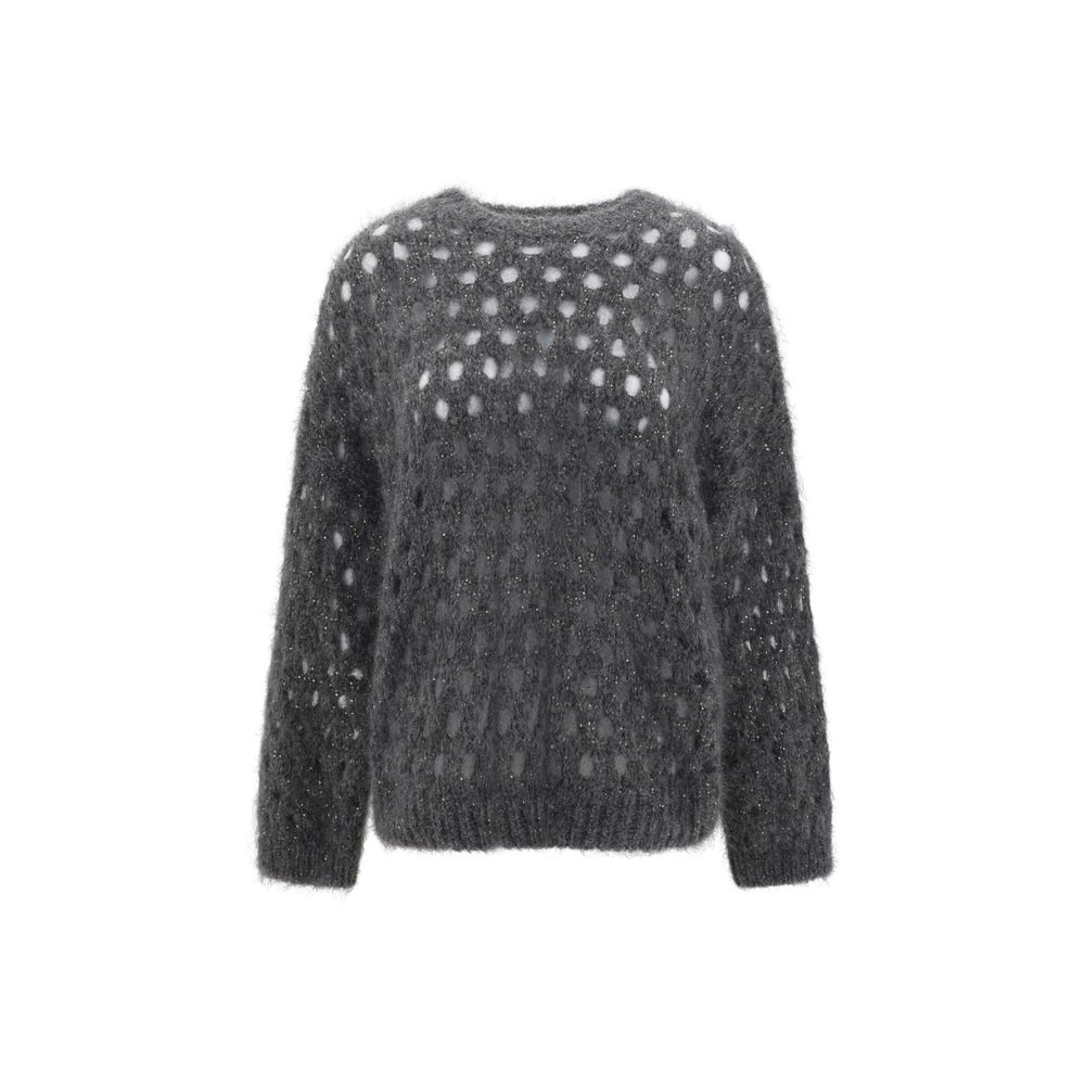 Brunello Cucinelli Perforated Sequins Sweater Glam Steals