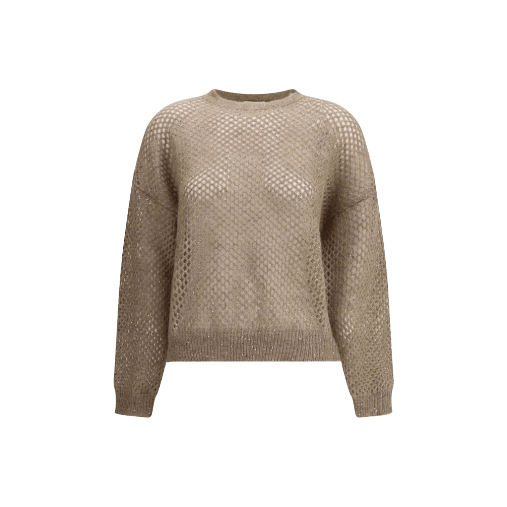 Brunello Cucinelli Perforated Sweater Glam Steals