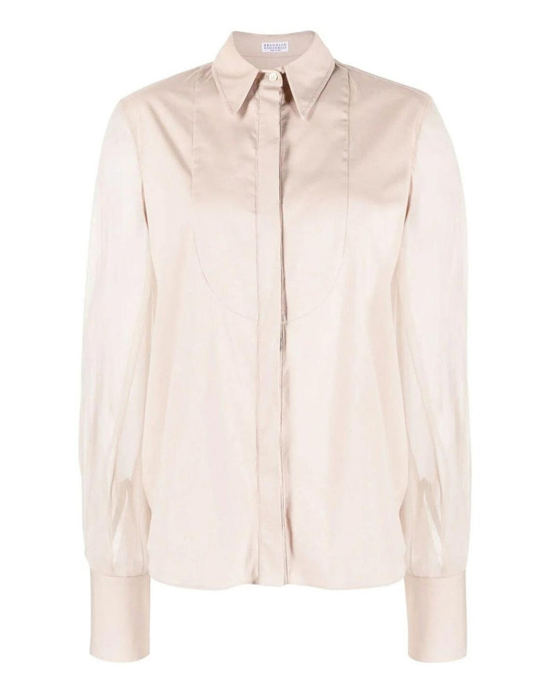 Brunello Cucinelli Pink Cotton Blouse 