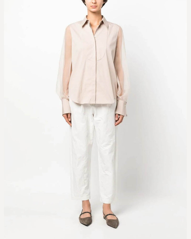 Brunello Cucinelli Pink Cotton Blouse 