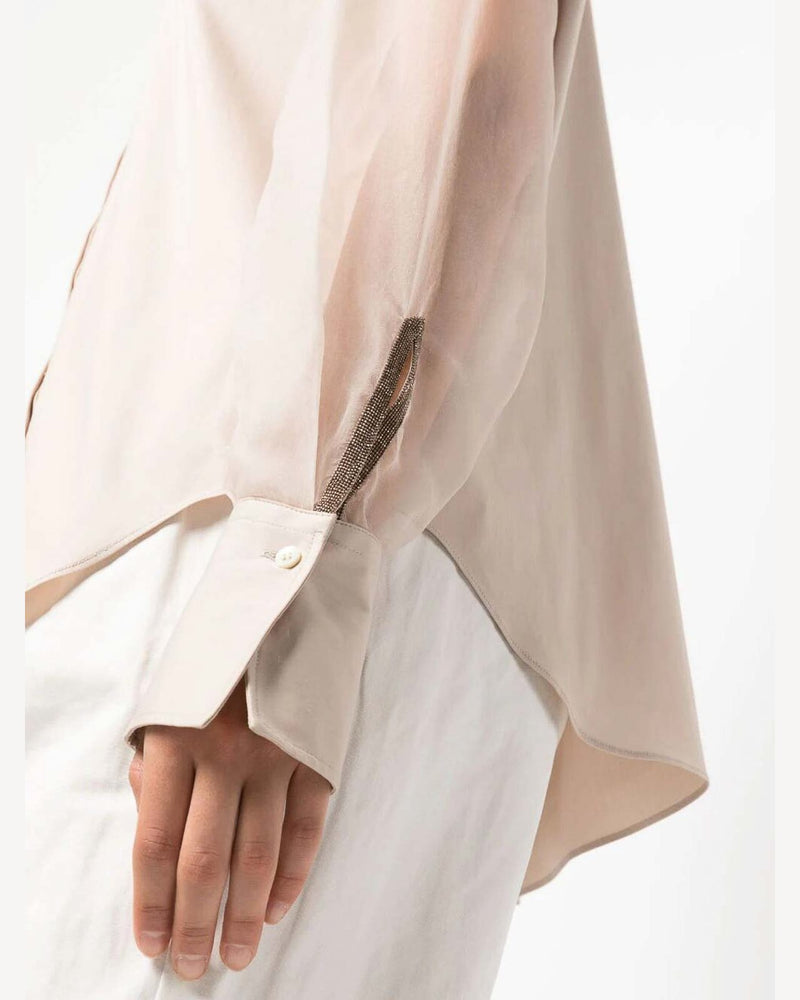 Brunello Cucinelli Pink Cotton Blouse 