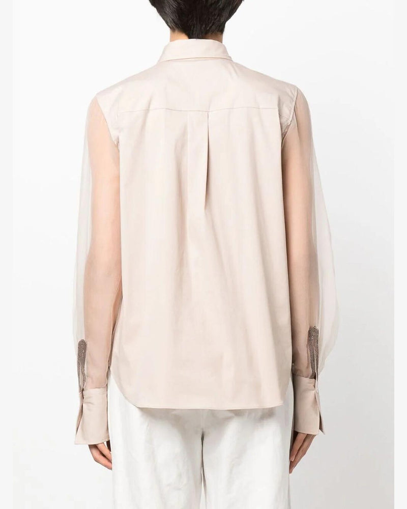 Brunello Cucinelli Pink Cotton Blouse 
