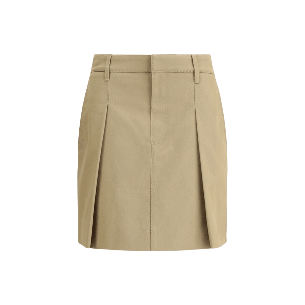 Brunello Cucinelli Pleated cotton short Skirt Glam Steals