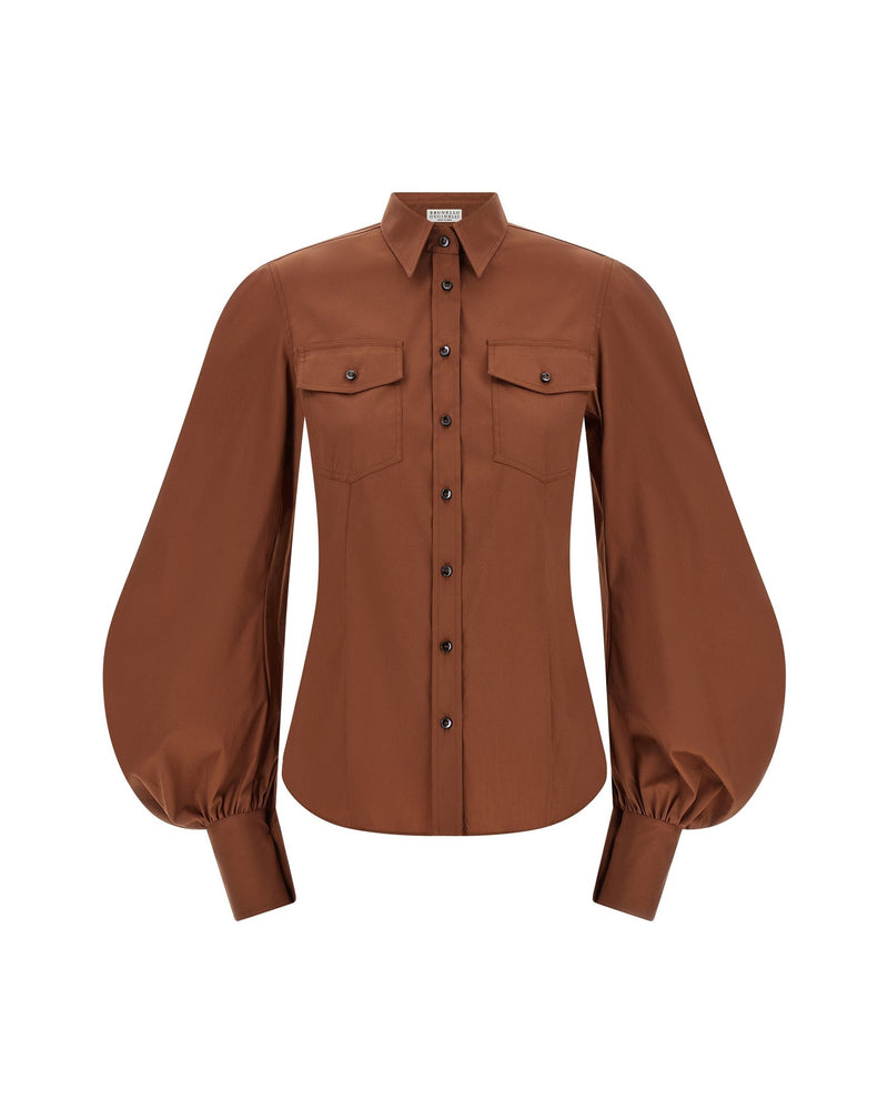 Brunello Cucinelli Poplin Shirt Shirts