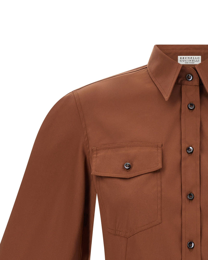 Brunello Cucinelli Poplin Shirt Shirts
