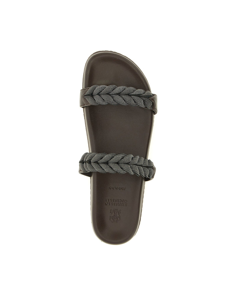 Brunello Cucinelli Precious Braided Straps Sandals Glam Steals