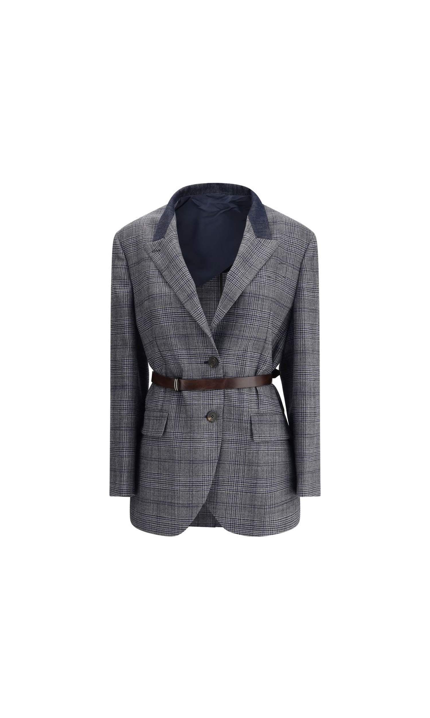Brunello Cucinelli Prince Of Wales Pattern Blazer Glam Steals