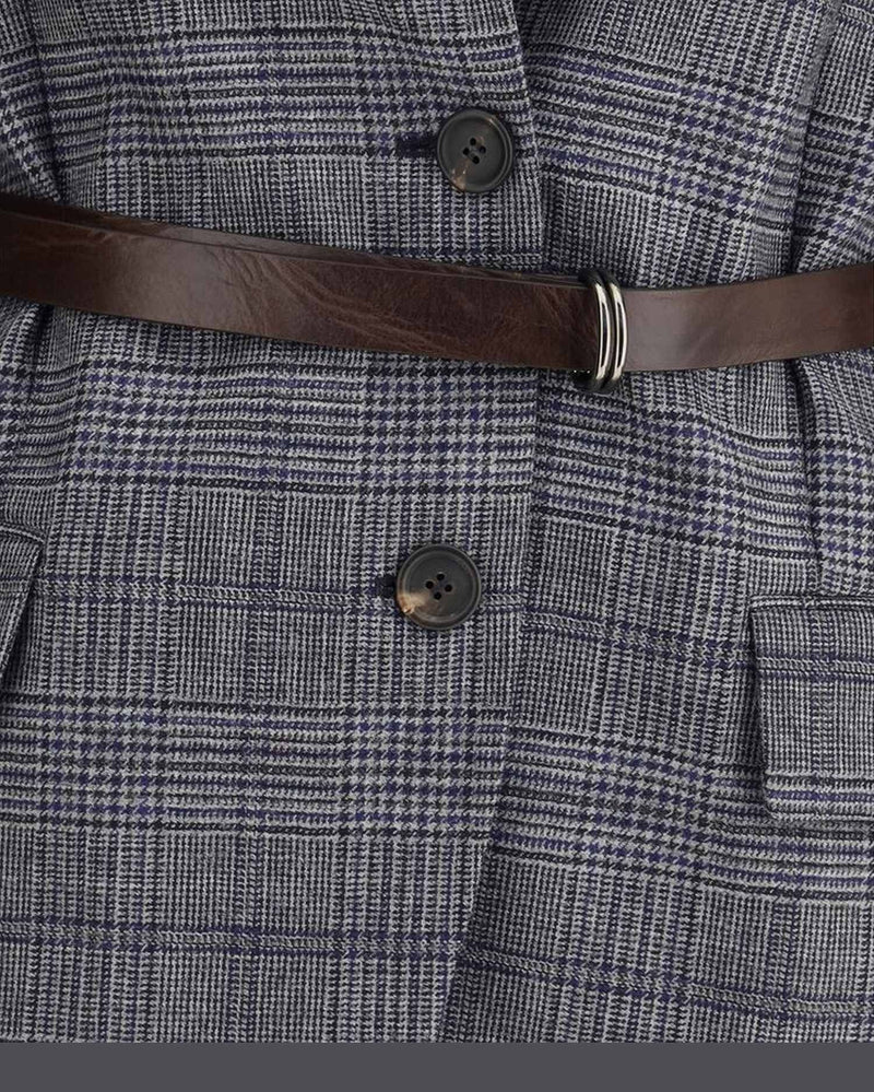 Brunello Cucinelli Prince Of Wales Pattern Blazer Glam Steals