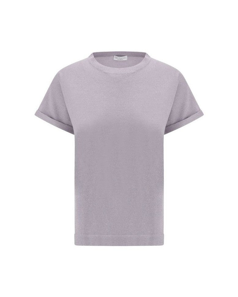 Brunello Cucinelli Purple Nylon T-shirt Glam Steals
