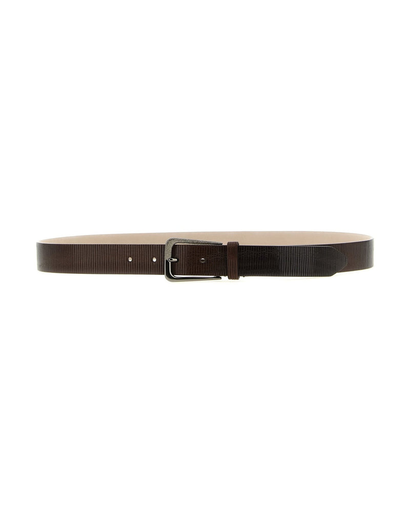 Brunello Cucinelli Ribbed Belt Glam Steals