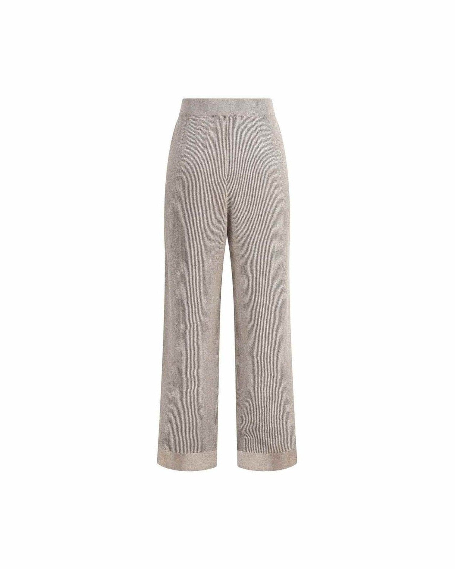 Brunello Cucinelli Ribbed Lurex Pant Glam Steals