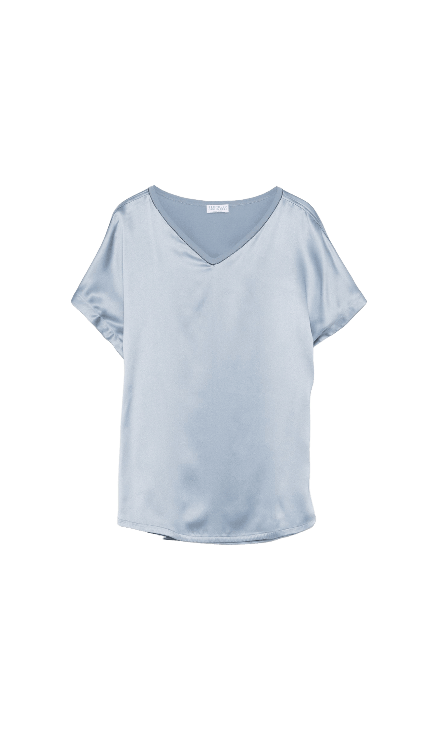 Brunello Cucinelli Satin Blouse Glam Steals