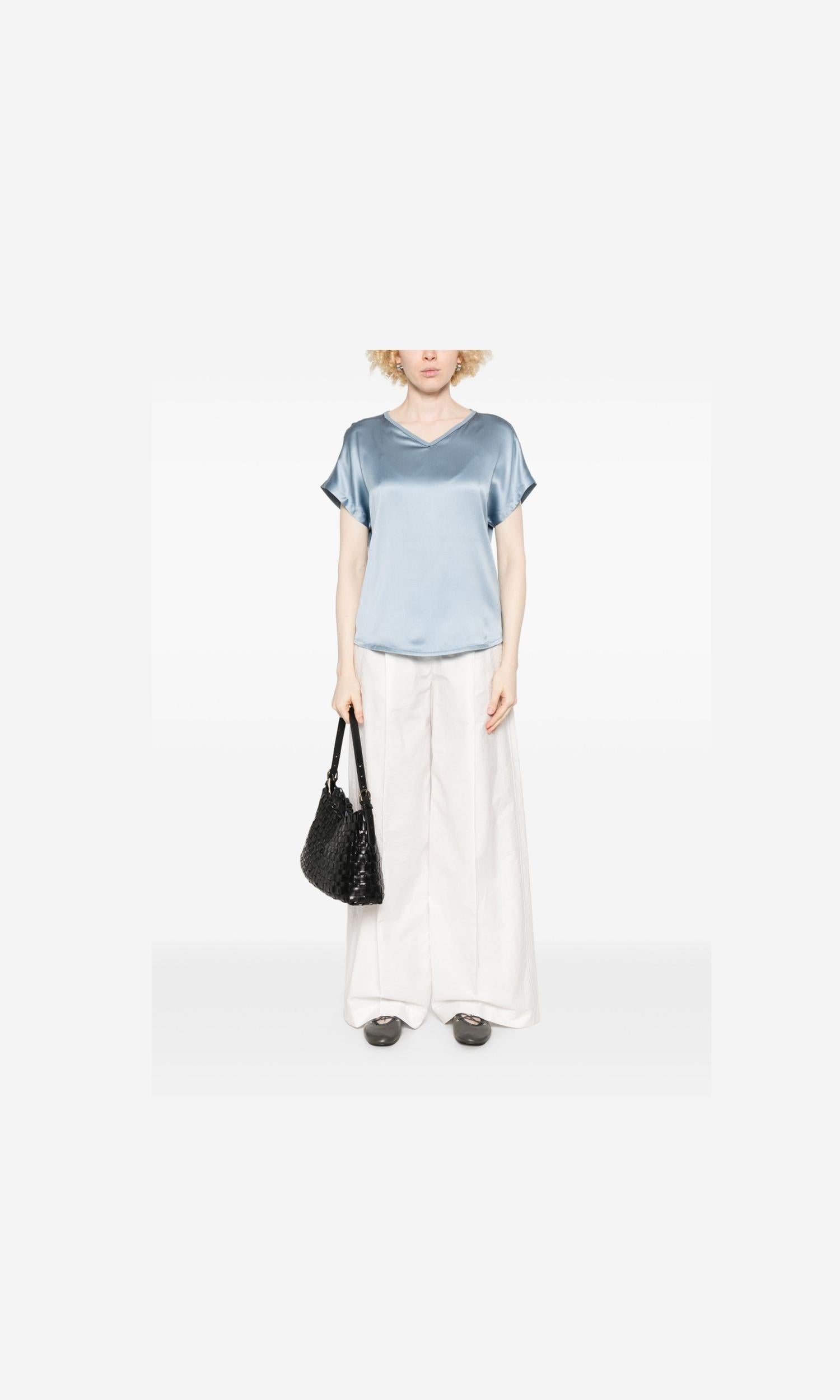 Brunello Cucinelli Satin Blouse Glam Steals
