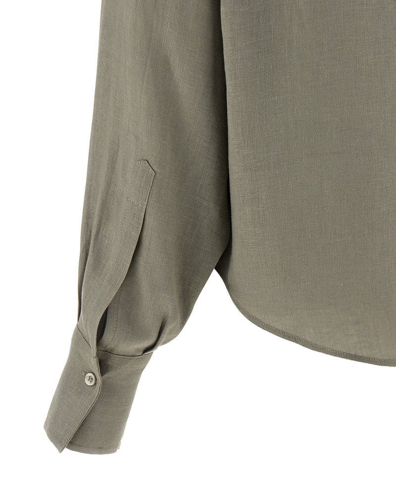 Brunello Cucinelli Sequin Collar Shirt Glam Steals
