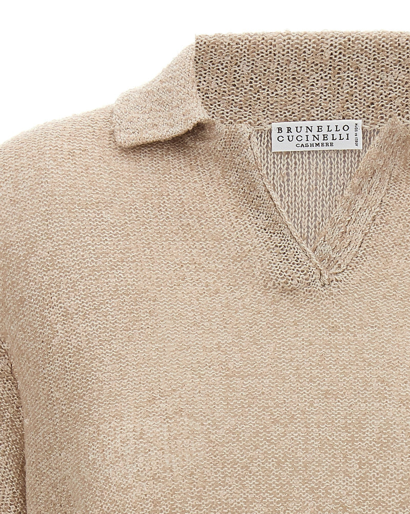 Brunello Cucinelli Sequin Polo Shirt Glam Steals