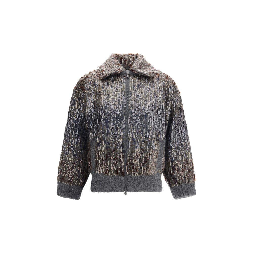 Brunello Cucinelli Sequined Cardigan Glam Steals