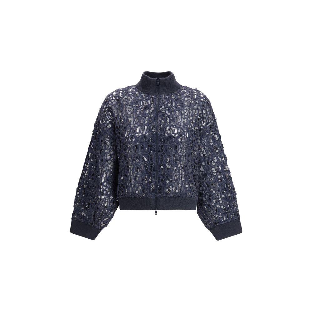Brunello Cucinelli Sequined Cardigan Glam Steals