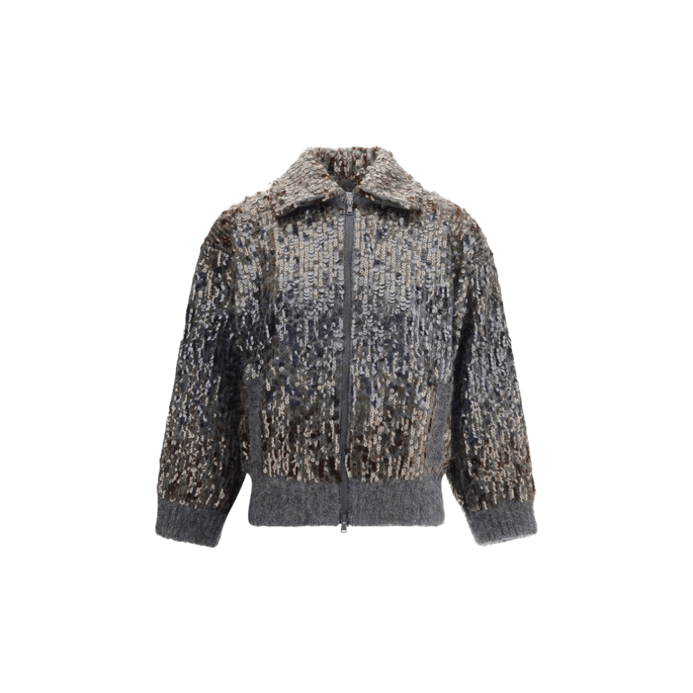 Brunello Cucinelli Sequined Cardigan Glam Steals
