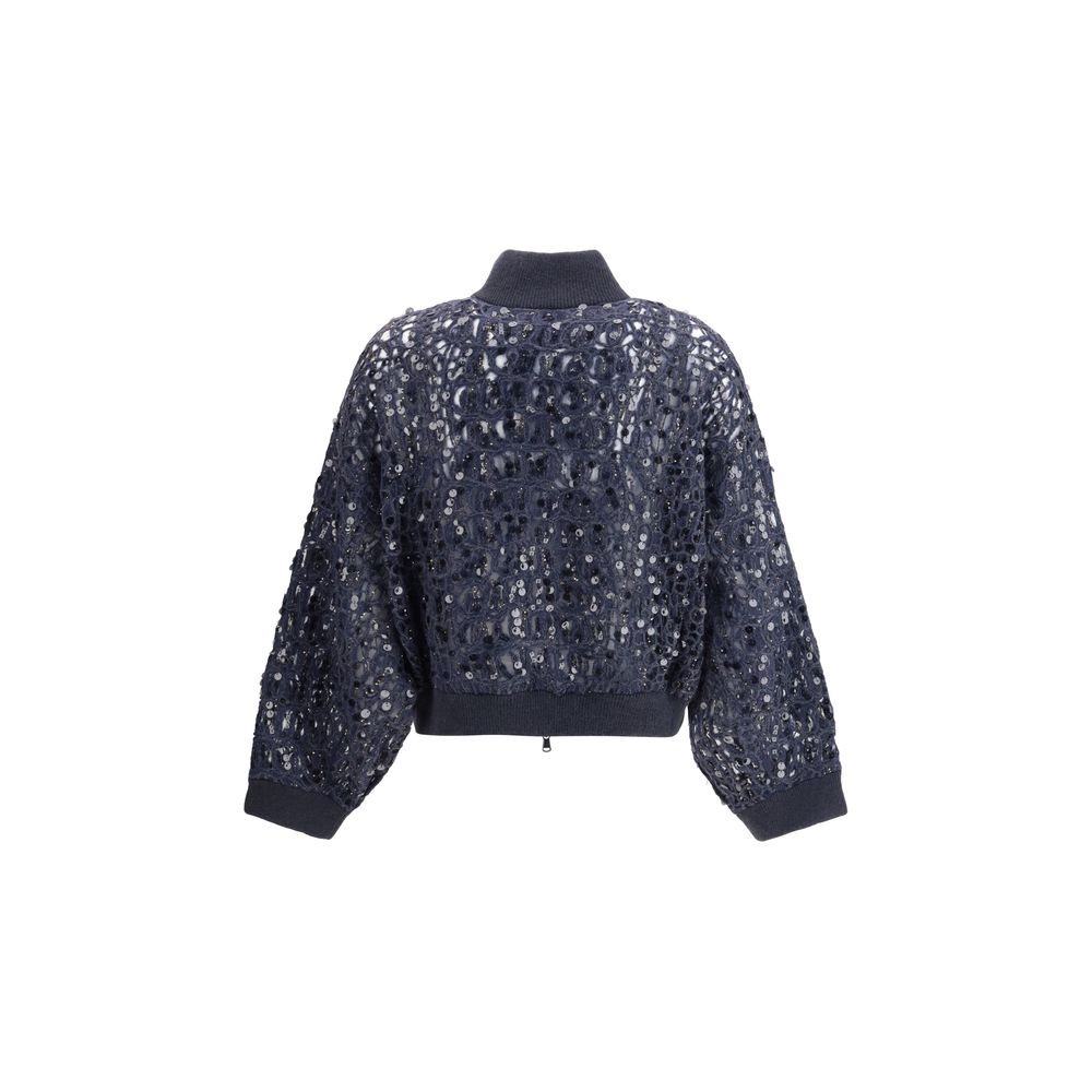 Brunello Cucinelli Sequined Cardigan Glam Steals