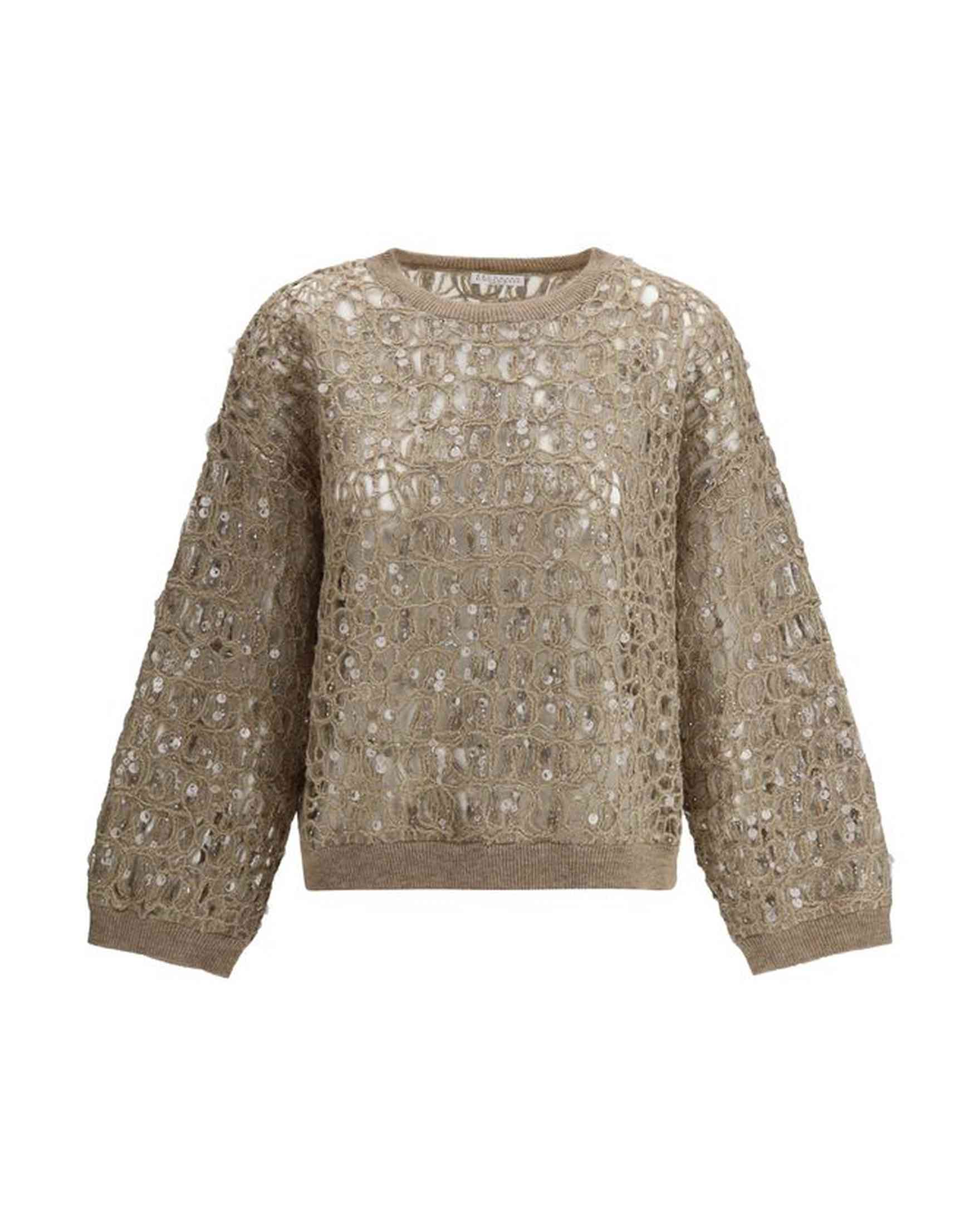 Brunello Cucinelli Sequined Sweater Glam Steals