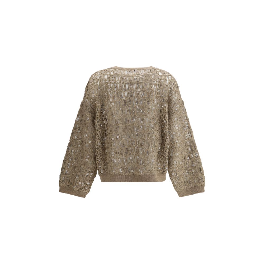 Brunello Cucinelli Sequined Sweater Glam Steals