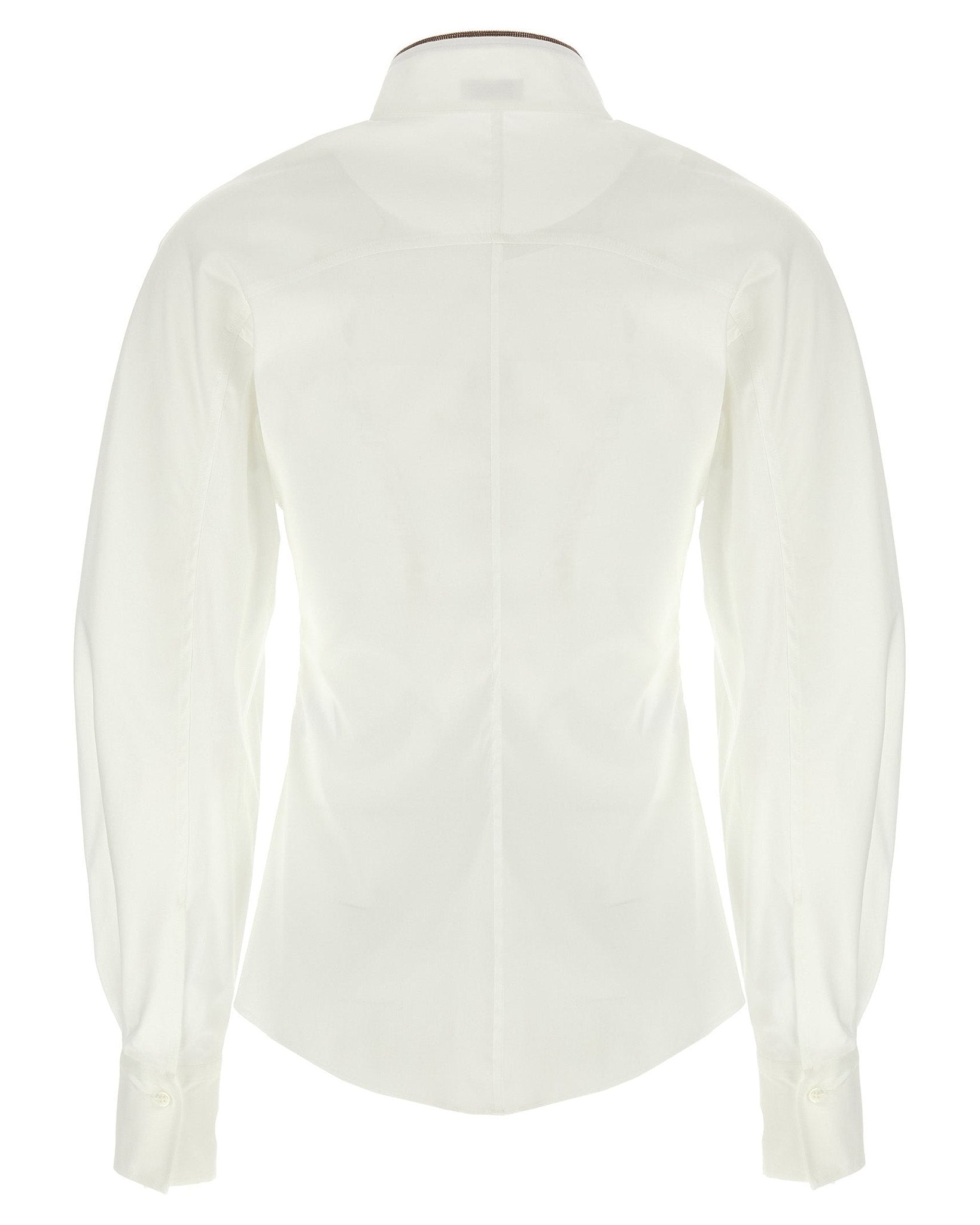 Brunello Cucinelli Shiny Collar Detail Shirt Glam Steals