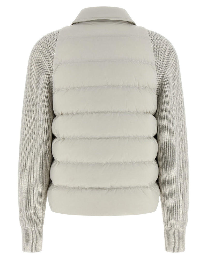 Brunello Cucinelli Shiny Flap Detail Down Jacket Glam Steals