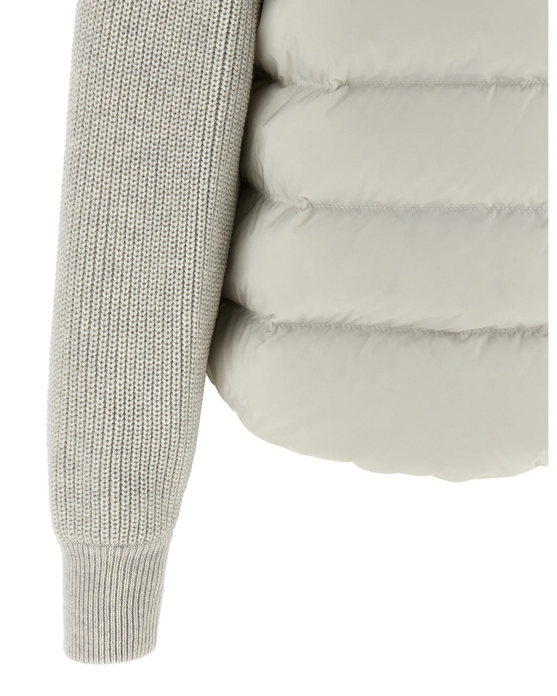 Brunello Cucinelli Shiny Flap Detail Down Jacket Glam Steals
