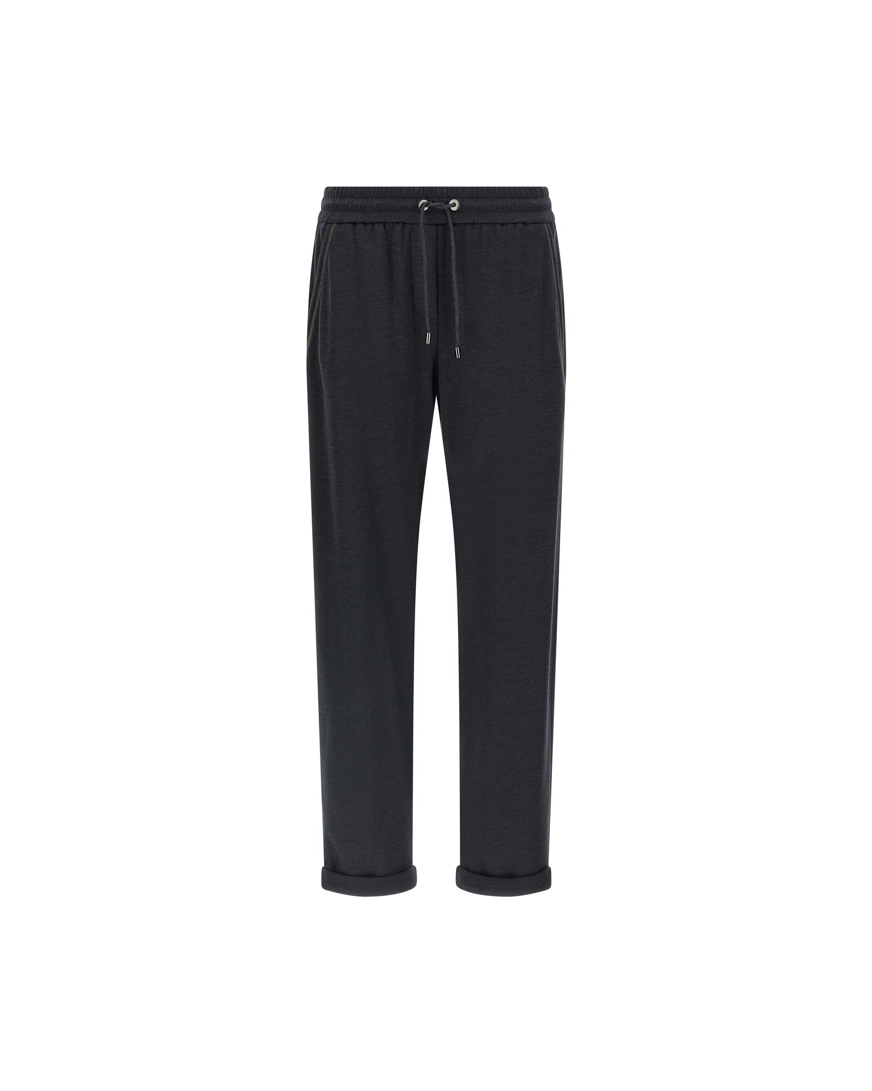 Brunello Cucinelli Shiny Pocket Detail Joggers Trousers