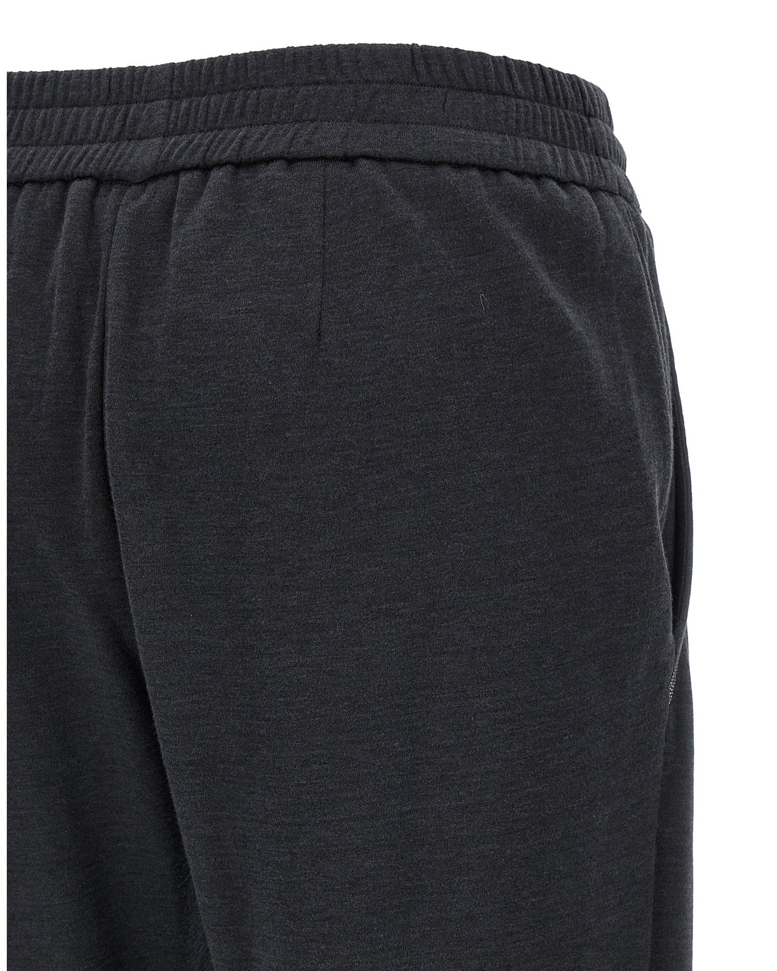 Brunello Cucinelli Shiny Pocket Detail Joggers Trousers