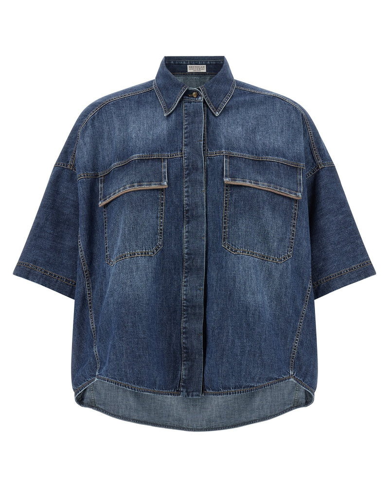 Brunello Cucinelli Shiny Pockets Shirt Glam Steals