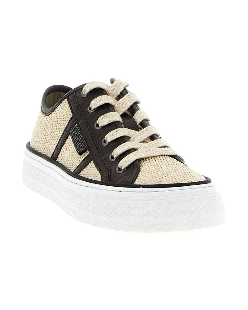 Brunello Cucinelli Shiny Tab Sneakers Glam Steals