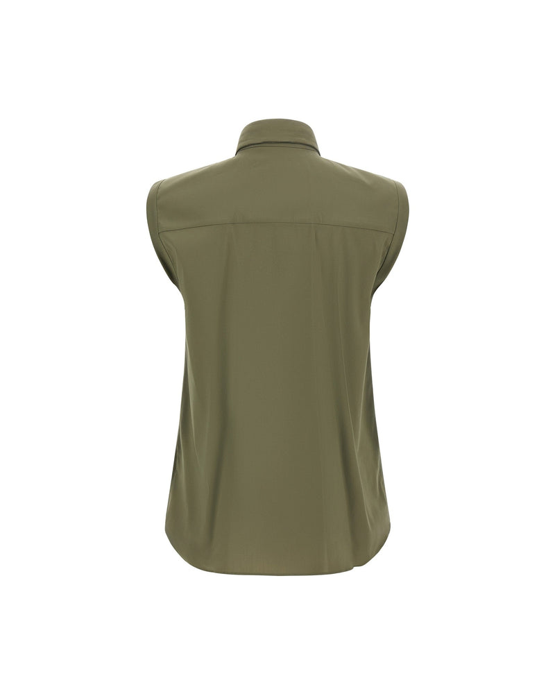 Brunello Cucinelli Shiny Trim Shirt Glam Steals