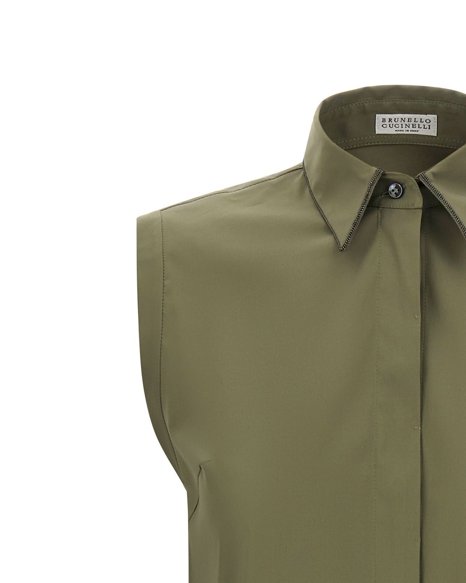 Brunello Cucinelli Shiny Trim Shirt Glam Steals