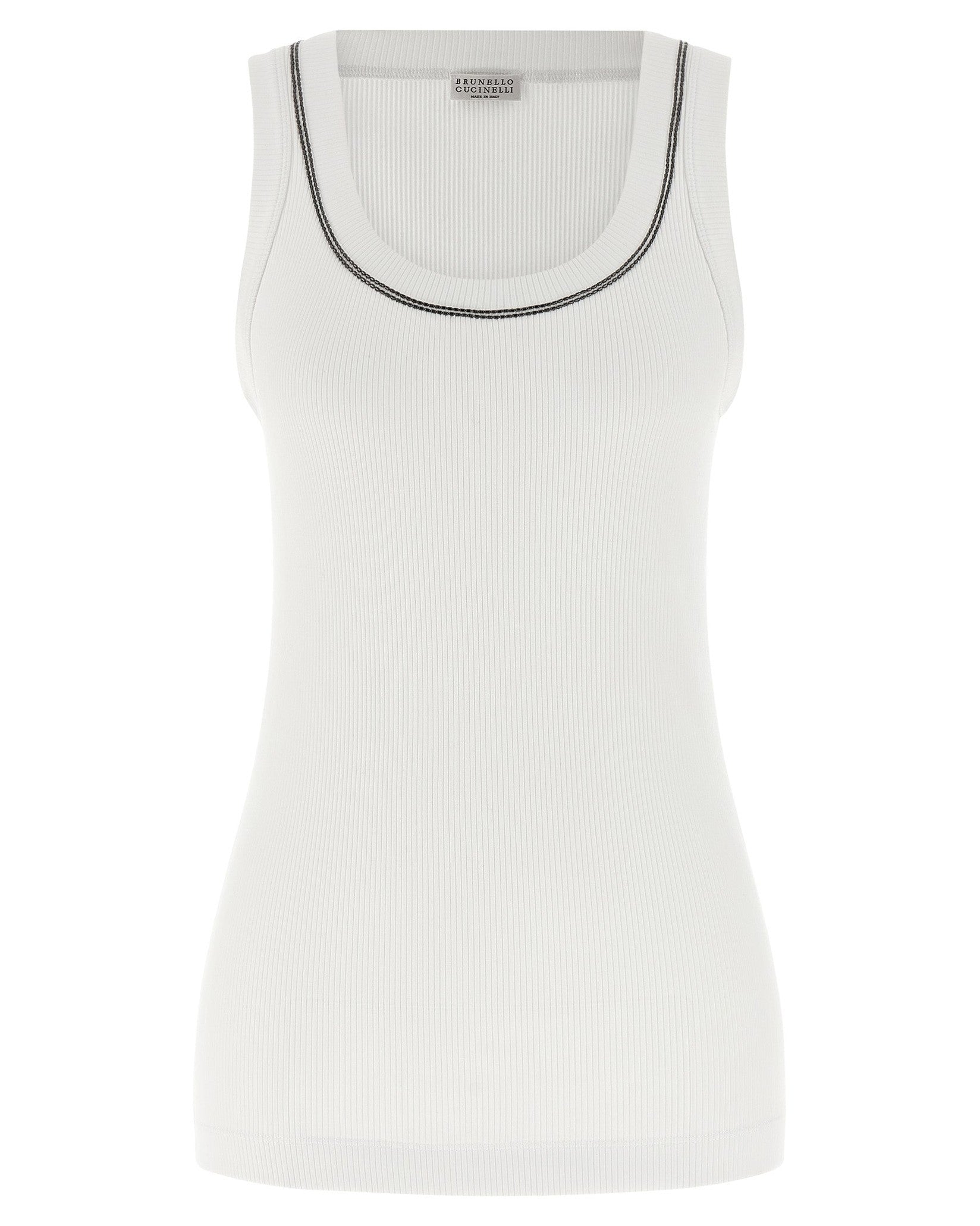 Brunello Cucinelli Shiny Trim Top Glam Steals