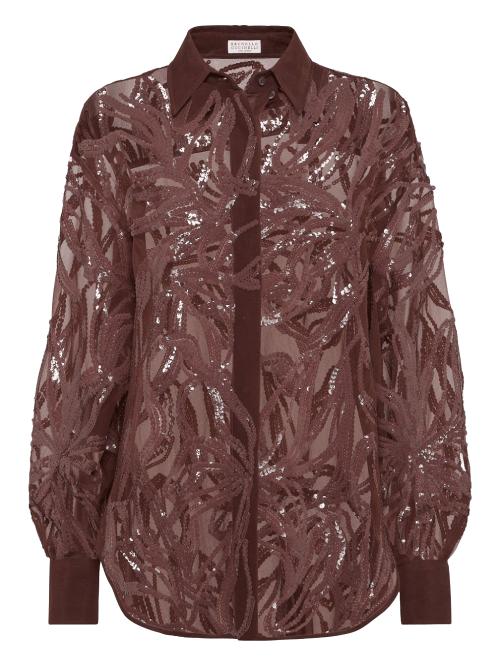 Brunello Cucinelli Shirt Bordeaux Glam Steals
