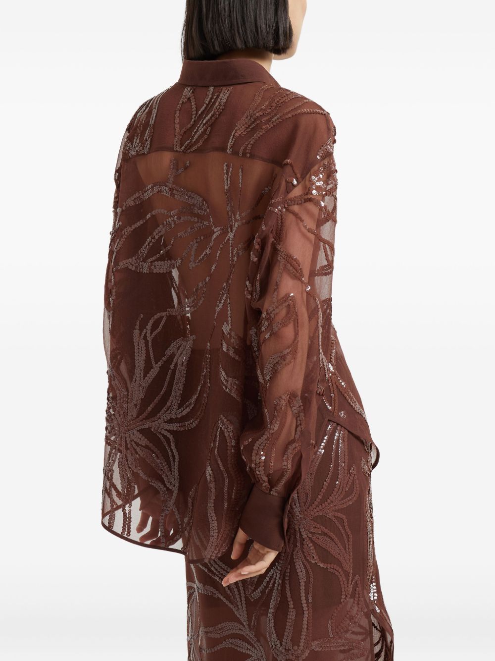 Brunello Cucinelli Shirt Bordeaux Glam Steals