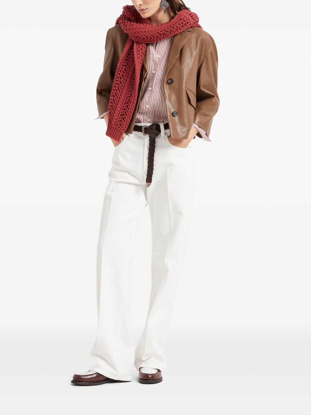 Brunello Cucinelli Shirt Bordeaux Glam Steals