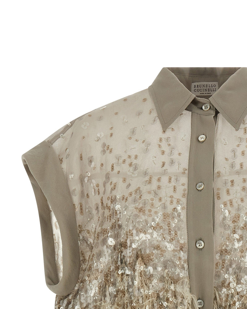 Brunello Cucinelli Short Sleeved Shirt Glam Steals