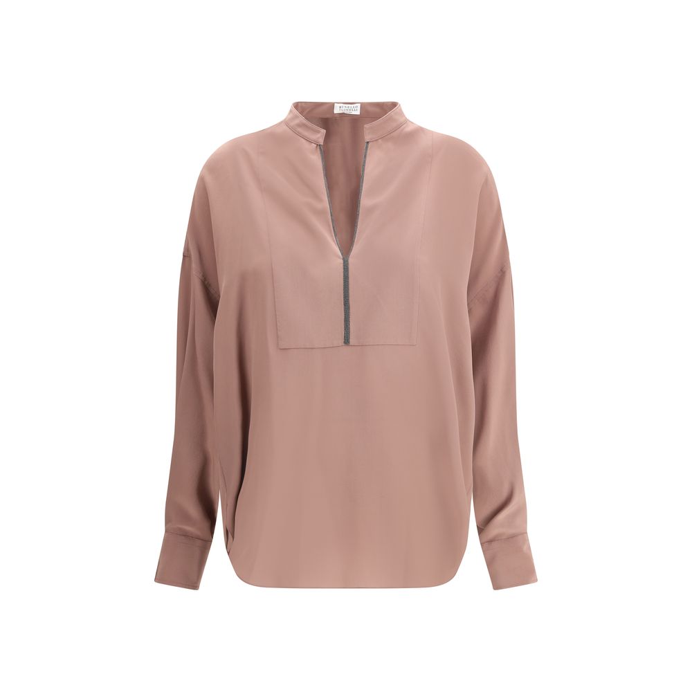 Brunello Cucinelli Silk Blouse Glam Steals
