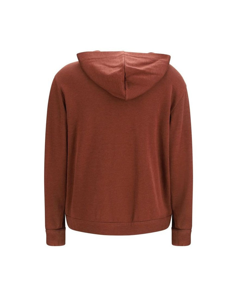 Brunello Cucinelli Silk Bordeaux Sweatshirt Glam Steals