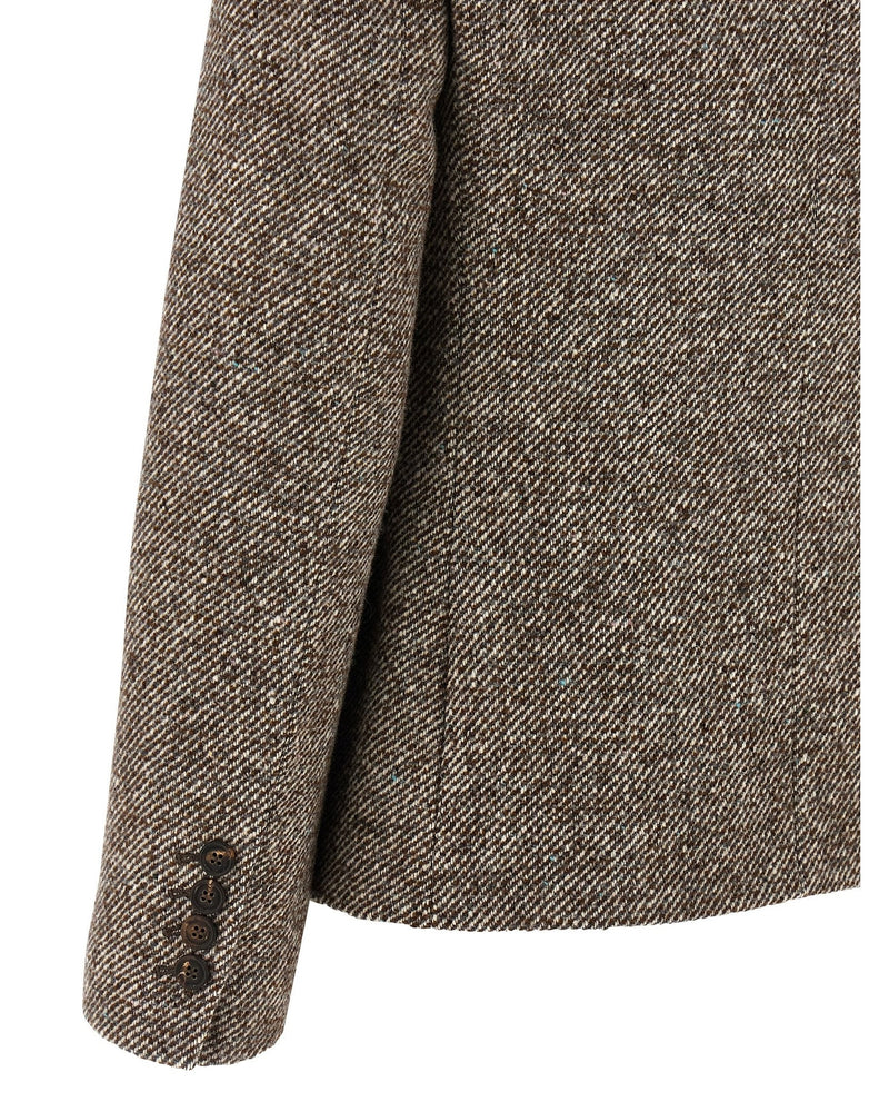 Brunello Cucinelli Silk Double Breasted Blend Blazer Glam Steals