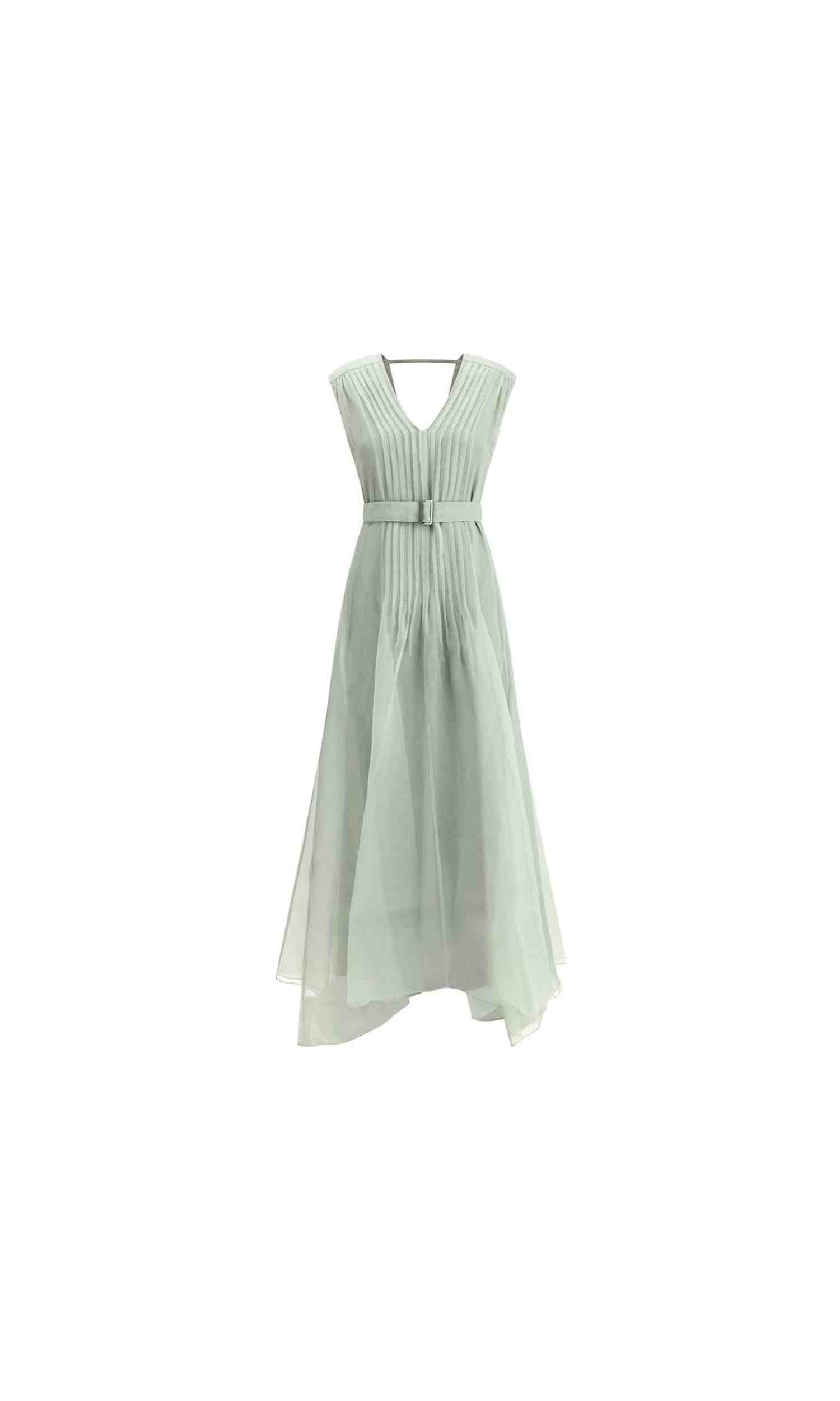 Brunello Cucinelli Silk Long Dress Glam Steals