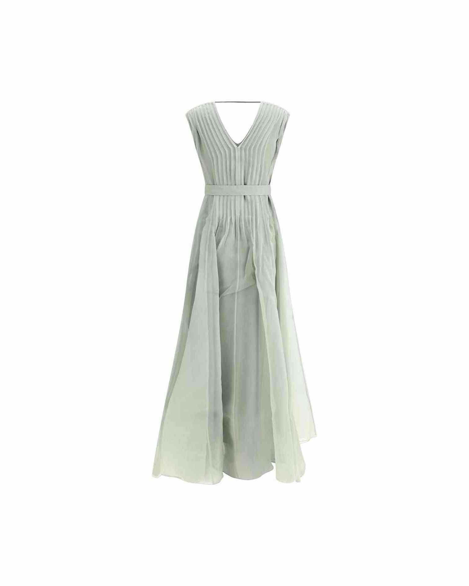 Brunello Cucinelli Silk Long Dress Glam Steals