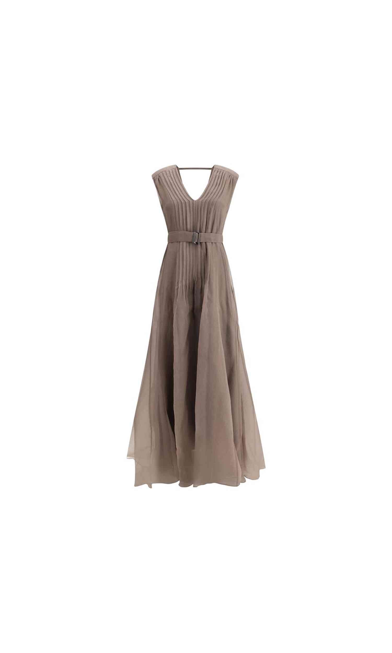 Brunello Cucinelli Silk Long Dress Glam Steals