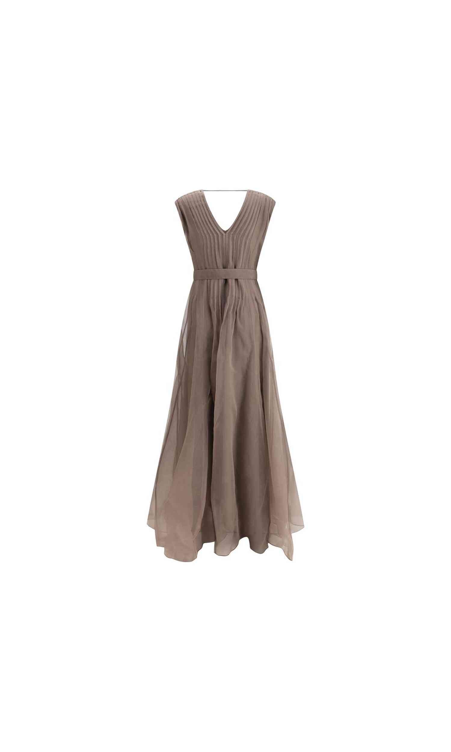 Brunello Cucinelli Silk Long Dress Glam Steals