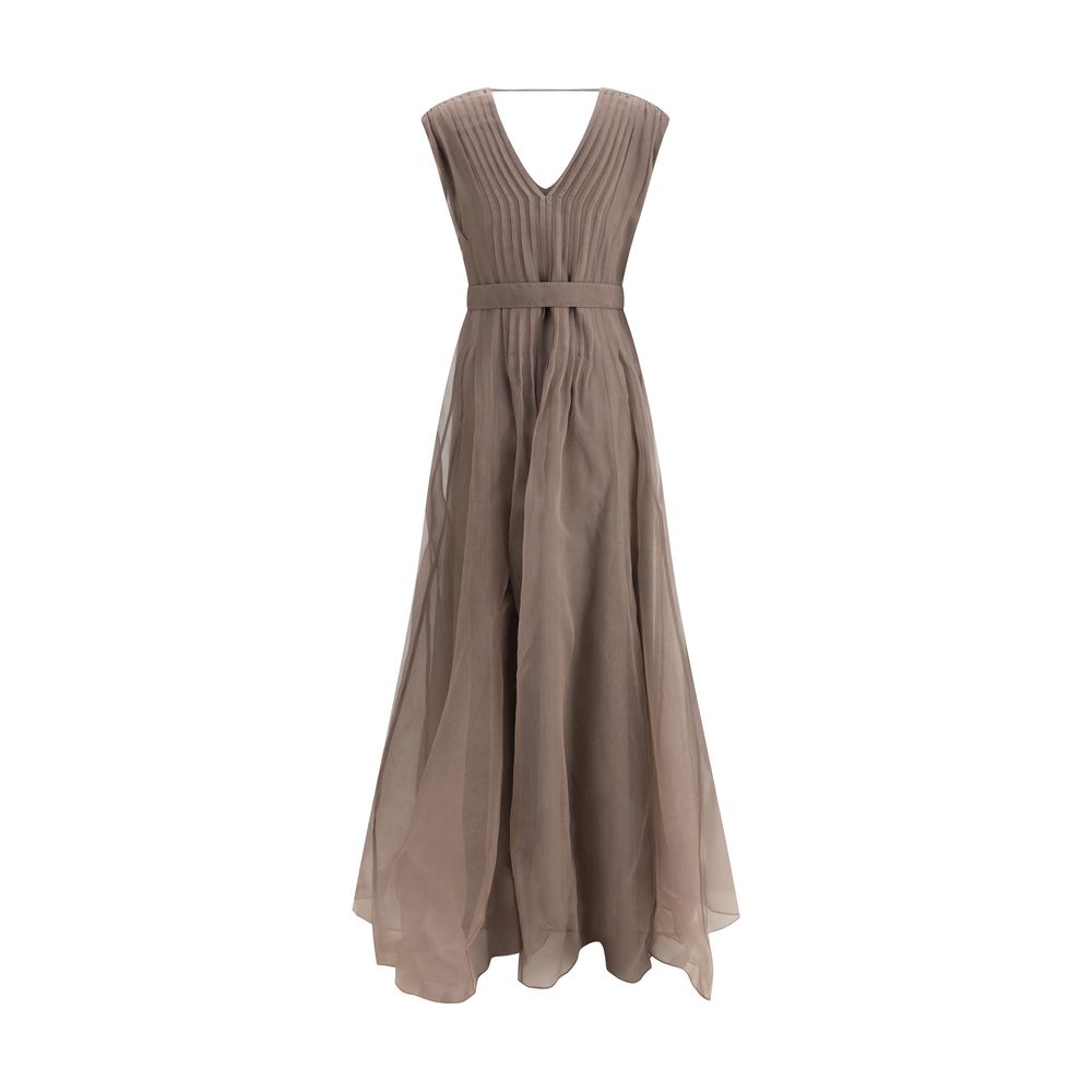 Brunello Cucinelli Silk Long Dress Glam Steals