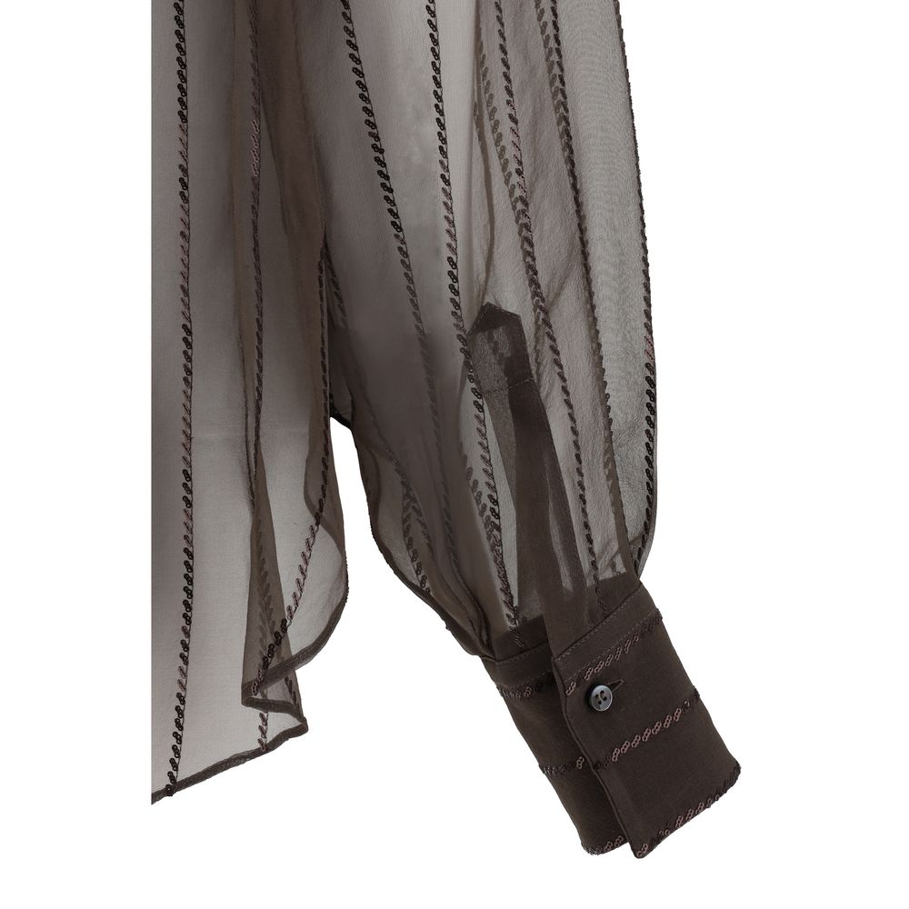 Brunello Cucinelli Silk Shirt Glam Steals