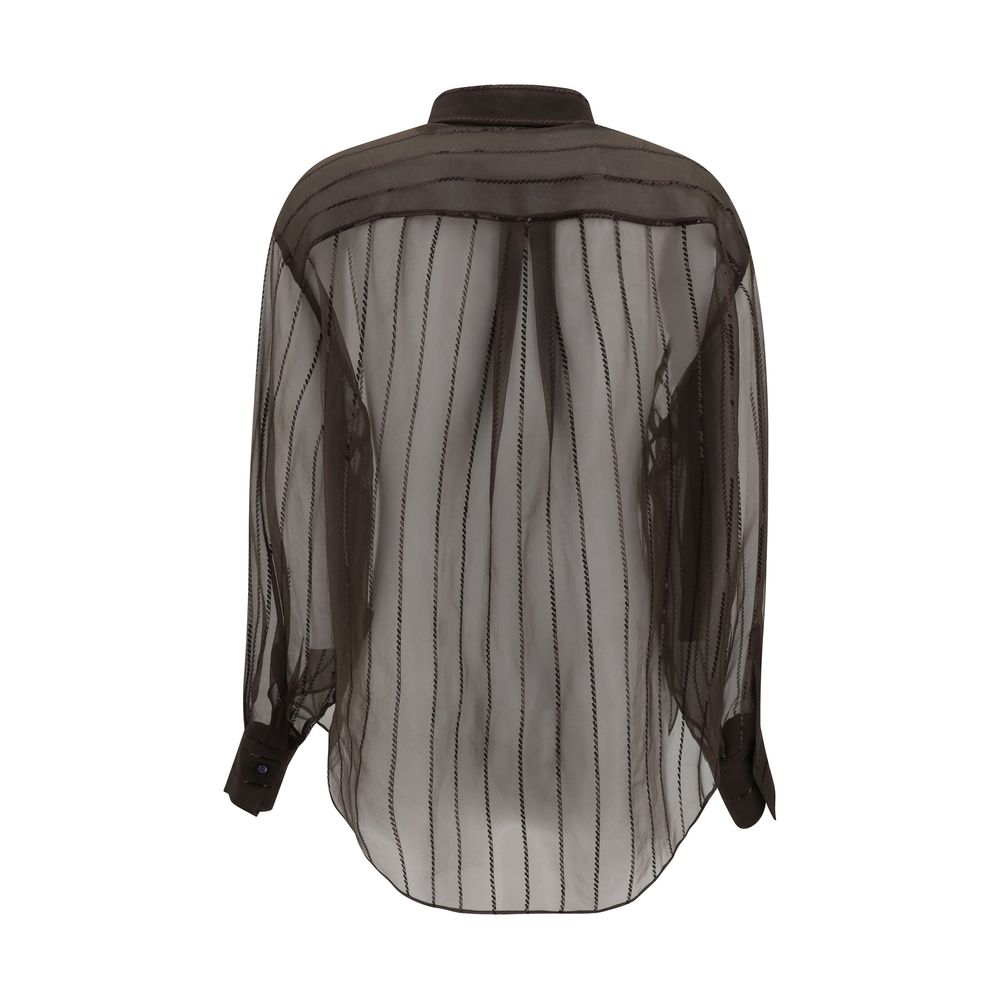 Brunello Cucinelli Silk Shirt Glam Steals
